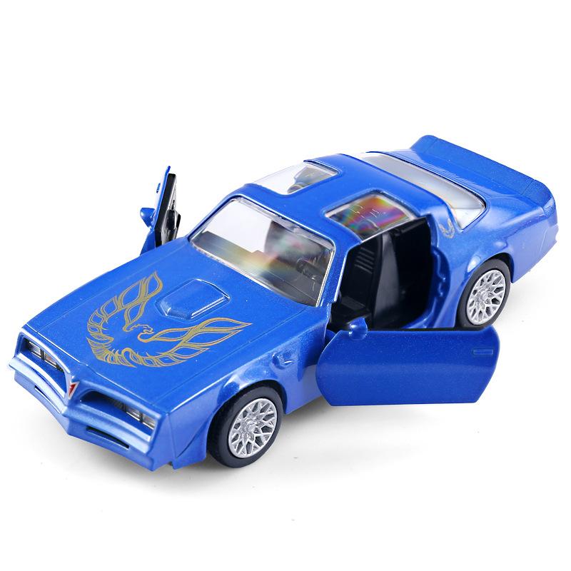 ABBE1 1/36 Pontiac Firebird Metal Car Model Toys for Boys Alloy Diecast Pull Back Model Car Collection Vehicle for Kid Gifts Adult Toy