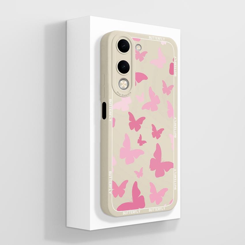 Для Vivo Y04 Y03 Y02 Y11 Y15 Y20 Чехол для телефона Милый мультяшный узор для девочек Гладкий жидкий силикон Противоударная защита Задние крышки Чехол для корпуса Vivo