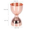 Двусторонний барный джиггер из нержавеющей стали, мерный стакан для вина и коктейлей, барный аксессуар, 30/60 мл, розовое золото