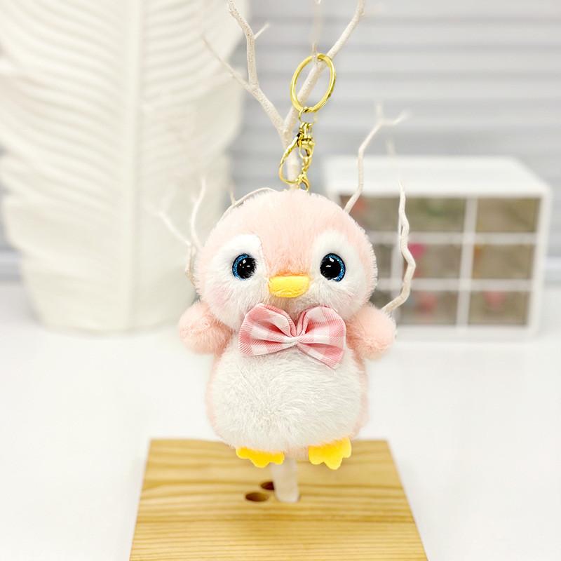 Cute Plush Otter Keychain Charm Fluffy Animal Bag Pendant Perfect For Gifts