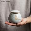 Ретро-керамическая чайная кабина Ru Kiln с милым рисунком кошки, переносная герметичная упаковка для чайных листьев, дорожная коробка для хранения чайных пакетиков, органайзер для специй