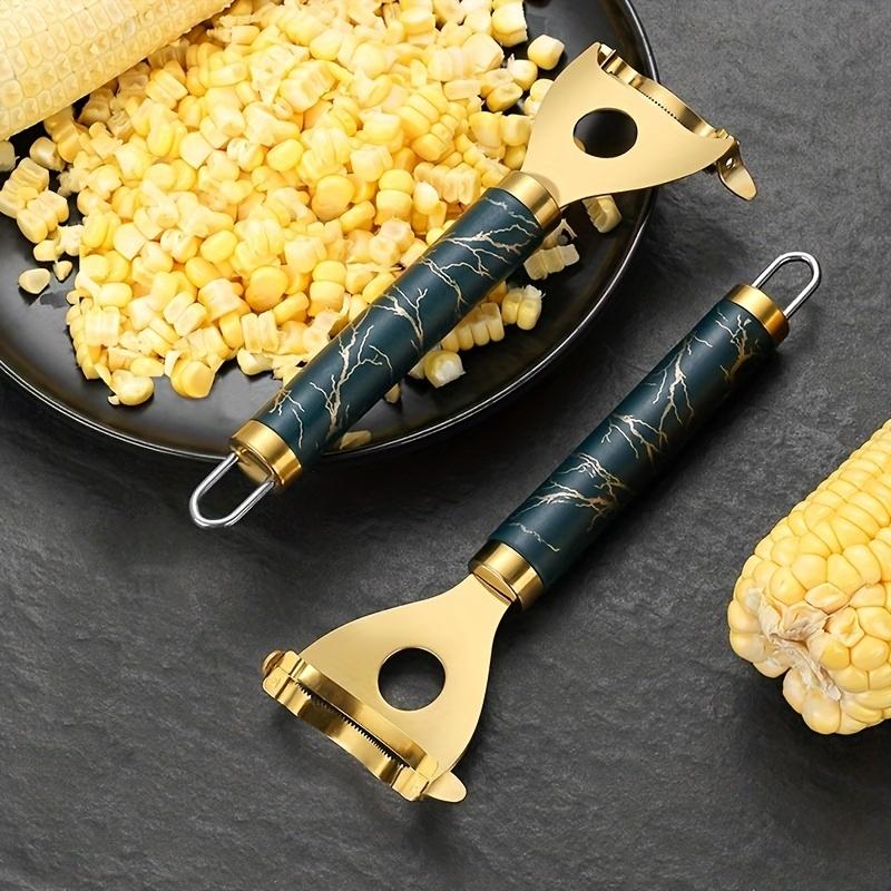 Kitchen Stainless Steel Manual Corn Threshing Tool1-2Creative Household Vegetable and Fruit Peeler Tool