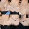 All-match Clavicle Chain Love Butterfly Shiny Chain New Trend Collarbone Chain Women Girls