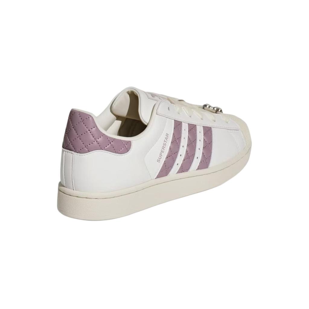 adidas Originals Superstar 2 Кожаные, Текстильные Скейтборд-обувь Женская Белый Фиолетовый KJ7300