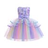 Summer Lace Princess Dresses For Kids 3-9 Year Birthday Dress Flowers Girls Dress Children's Birthday Party Costume Infant Dress