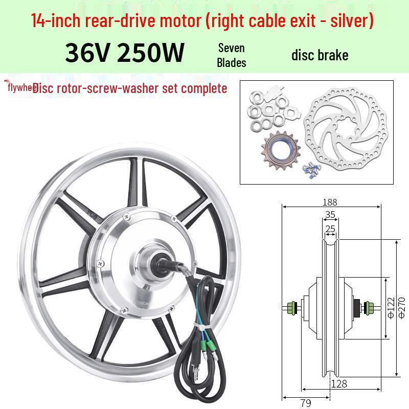 14-дюймовый складной электрический велосипед с высокоскоростным передним и задним мотор-колесом 36В/48В 350Вт/400Вт/500Вт