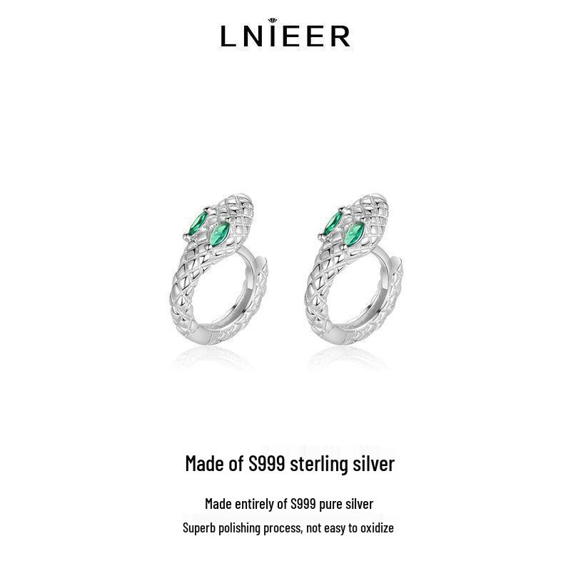 Минималистичная мужская одиночная серьга-гвоздик из стерлингового серебра 999 пробы - Крутой, Стильный, Высококачественный подарок на день рождения для парня