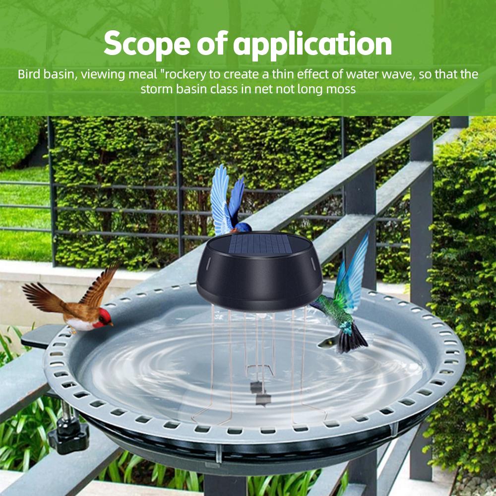 Solar Water Wiggler for Bird Bath Round Shaped 5V 0.5W Solar Powered Water Agitator Bubbler for