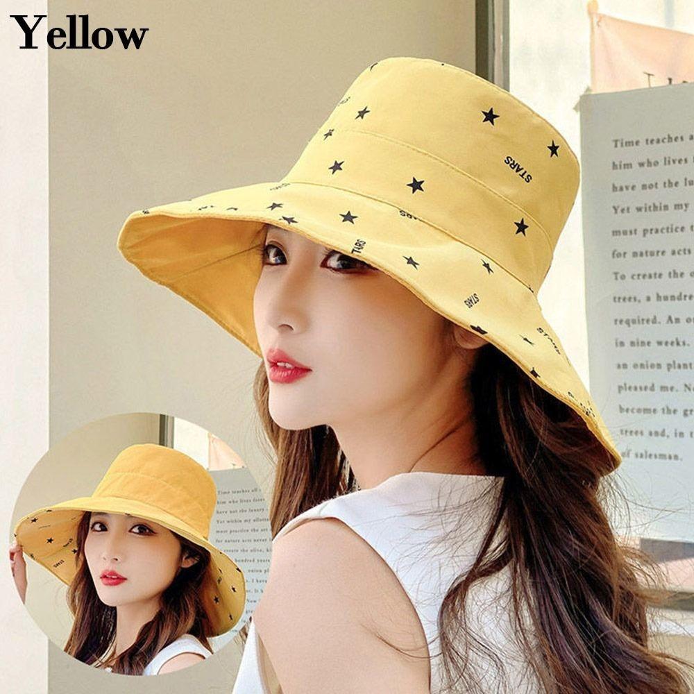 Sunscreen Bucket Hat Print Fishermen Cap Fashion Panama Hat Outdoor
