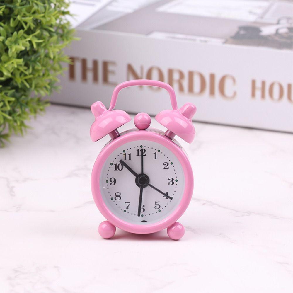 Простой мини-будильник Бесшумные маленькие настольные часы Многофункциональный прикроватный будильник Прикроватный