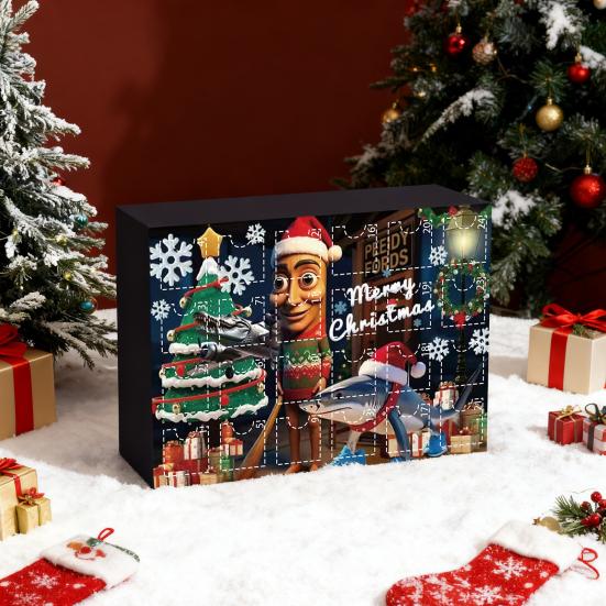 Advent Calendar 2025 Acrylic Christmas Countdown Calendar with 24 Unique Mini