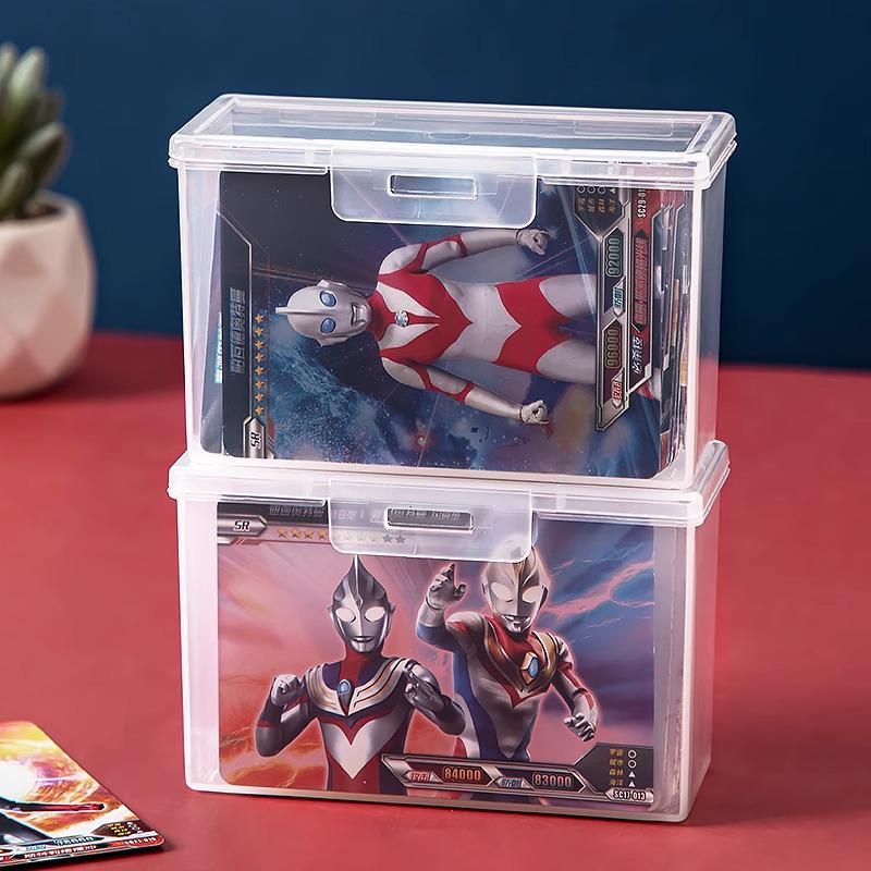 Прозрачный пластиковый бокс для хранения карт Ultraman для игровых, идентификационных и визитных карточек