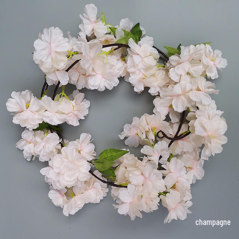 Ротанг Пластиковая Роза Лоза Искусственные Цветы для Свадебного Декора, Подвешивания к Потолку или Стене и Маскировки Труб Кондиционирования