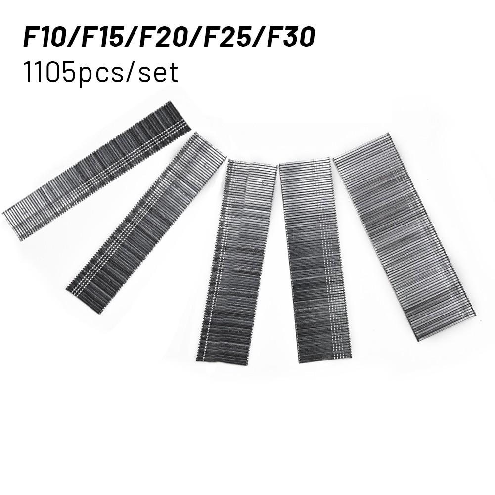 1105 шт. F15/F20/F25/F30 Пневмопистолет для гвоздей Прямые гвозди-шпильки Нержавеющая сталь Скобозабивной пистолет Скобы для мебели DIY Инструменты для деревообработки