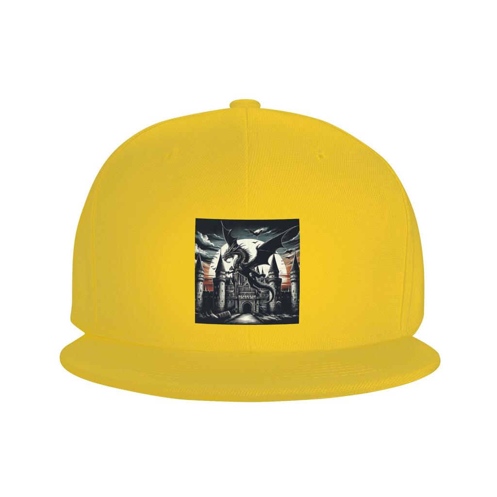 Fantasy Mythical Dragon And Castle Baseball Caps Snapback Fashion Baseball Hats Breathable Casual Casquette Outdoor for Unisex