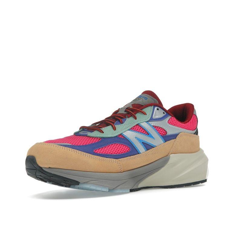 Action Bronson x New Balance 990v6 Сделано в США Амазония Мужские кроссовки Разноцветные Ярко-розовые Королевско-синие U990AT6
