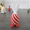 3D-печатная спиральная фигурка кролика Двухцветная фигурка пасхального кролика Яйцо-скульптура для снятия стресса для дома, офиса, стола, книжной полки