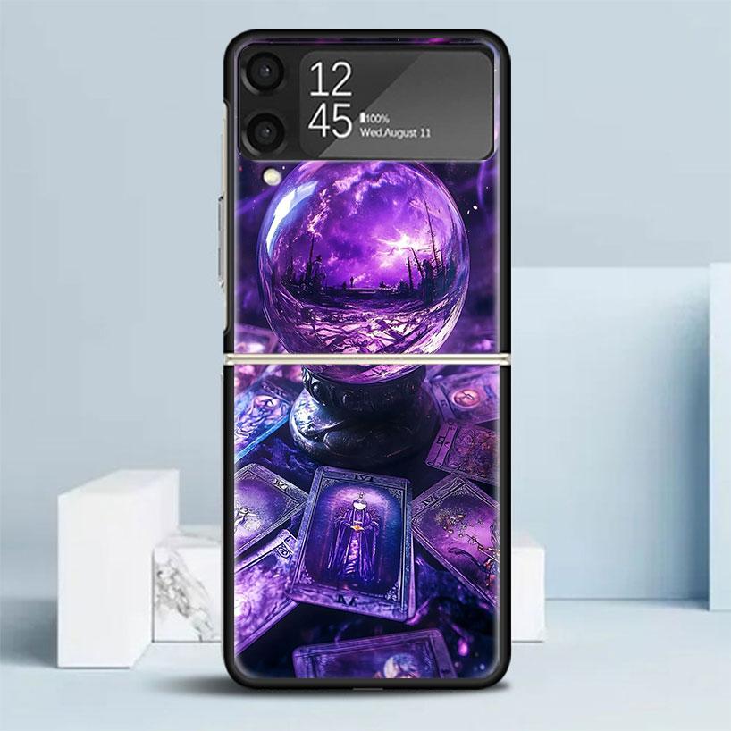 Чехол-книжка с рисунком 'Ведьма' для Samsung Galaxy Z Flip 7 6 5 4 3 5G Phone Case Flip7 Flip6 Flip5 Flip4 Flip3 Pattern Case Galaxy