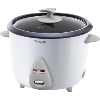 Cuiseur À Riz - SENCOR - SRM1500WH - 1,5L - Cuisson Vapeur - Riz Sushi - Maintien Au Chaud 6h - Cuve Antiadhésive - Blanc