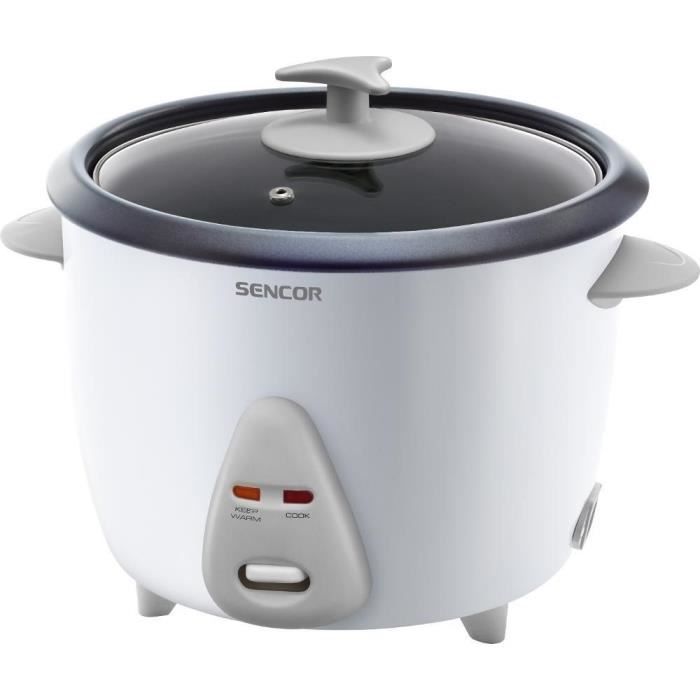 Cuiseur à riz - SENCOR - SRM1500WH - 1,5L - Cuisson vapeur - Riz sushi - Maintien au chaud 6h - Cuve antiadhésive - Blanc