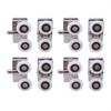 8PCS Twin Shower Screen Door Rollers/Runners/Wheel Top & Bottom 23mm Replacement