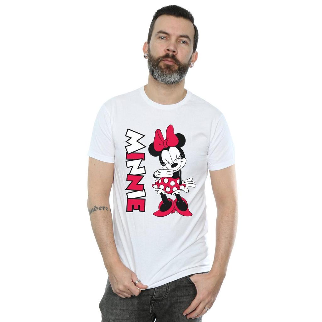 Disney Mens Minnie Mouse Giggling T-Shirt