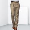 Micro-Flare Men's 2022 Dress Pants: Wrinkle-Free, Straight-Leg, Loose Fit, Mid-High Waist, Wide Leg Business Trousers.