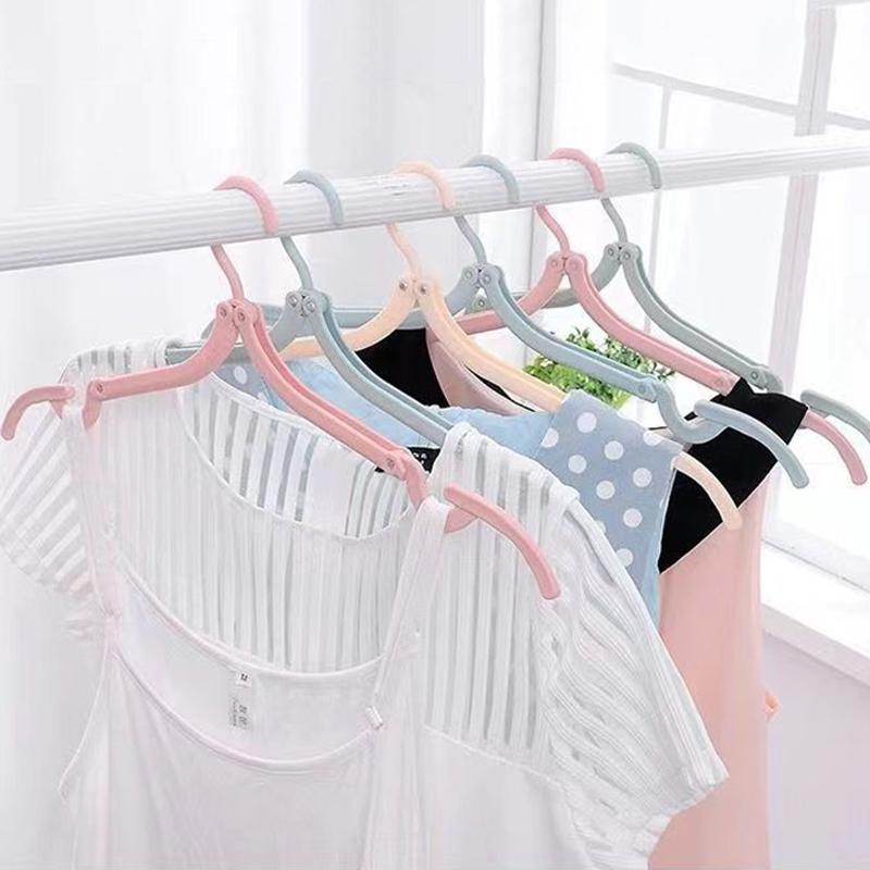 Случайная многофункциональная пластиковая вешалка для одежды, экономящая место в дороге, складная вешалка, креативная вешалка для одежды, детская вешалка