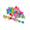 50 шт разноцветные бусины из матового стекла, кулон, подвеска, ювелирные изделия, серебряная булавка