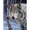 DIY волк 5D алмазная живопись полная круглая дрель животное Алмазная вышивка крестиком мозаика ремесленный подарок настенное искусство домашний декор