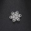 Archangel Metatron Cube Charms for Necklace Earring Jewelry Making Stainless Steel Sacred Geometry Amulet DIY Pendants