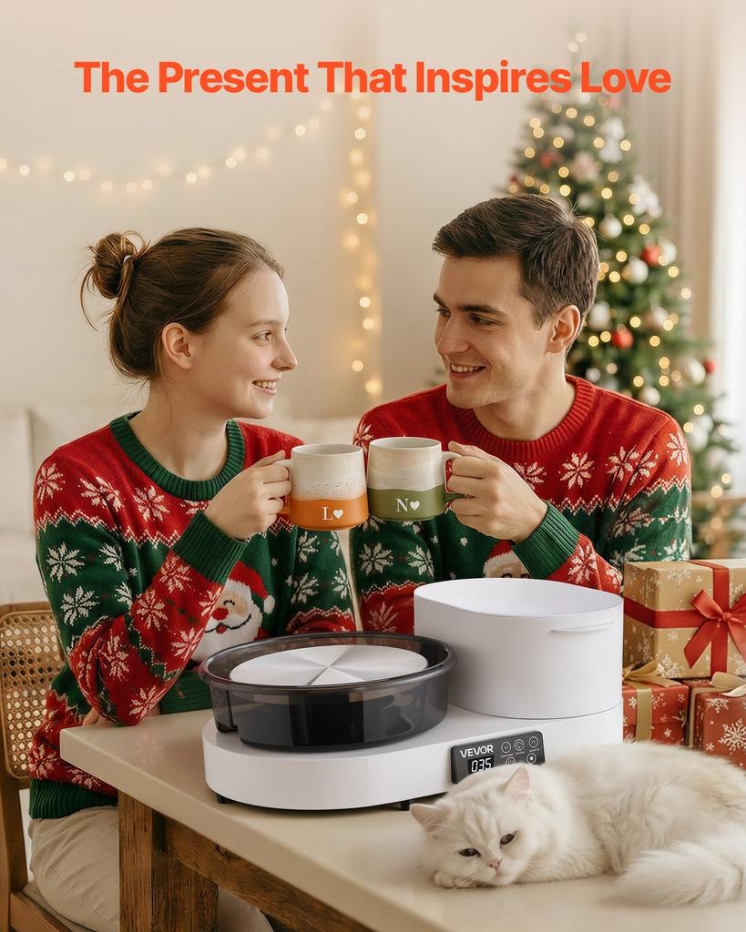 Pottery Wheel for Adults, 28 cm Aluminum Turntable, 450W Electric Table Top Pottery Wheel with Foot Pedal, 30-300 RPM Adjustable Speed, Aluminum Body,