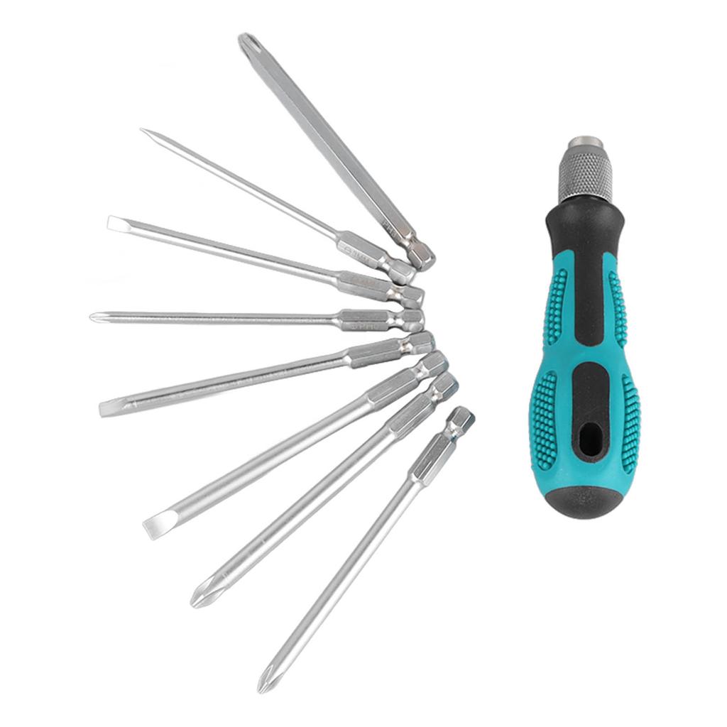 Набор отверток 9 шт. Многофункциональный набор бит для отверток для ремонта, бытовой инструмент для обслуживания