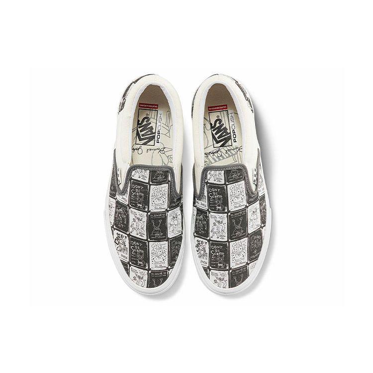 Daniel Johnston x Vans Skate Slip-On Кеды-слипоны Кассетная лента Унисекс Серо-вороний VN0A5FCAAO7