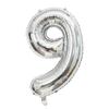 32-Inch US Number Birthday Party Balloons - Individual Aluminum Film