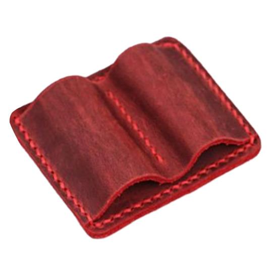 Подставка для ручек из искусственной кожи, двойная книга-петля, практичный органайзер для ручек, сшитая вручную ручка