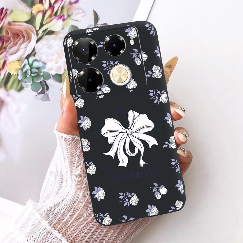 For Infinix Note 40 40X 5G Case X6852 New Butterfly Painted Cover Soft Silicone Case For Infinix Note 40 Pro Plus Note40 X Shell