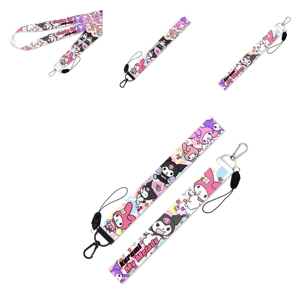 Sanrio Kuromi Character Phone Lanyard Soft Durable And Colorful Strap For All Your Needs!