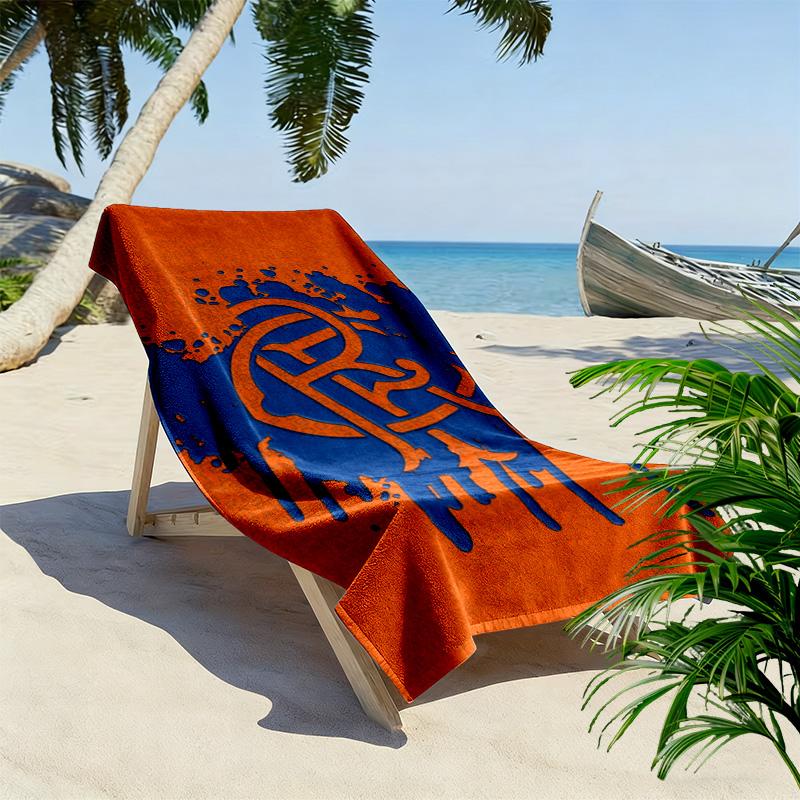 Rangers F.C Print Beach Towel, Large Soft Quick Dry Towel for Beach Camping Swimming