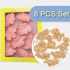 8Pcs Cookies Cutters Set Dinosaur Plastic Cartoon Pressable Biscuit Mold Confectionery Cookie Stamp Baking Pastry Bakeware Tools
