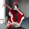 Christmas Costume Female Cosplay Bunny Themed Uniform Nightclub Sexy Dress Cape Christmas Robe