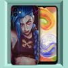 Arcane Jinx аниме черный силиконовый чехол для телефона Samsung Galaxy A01 A03 Core A04 E A02 A05 A10 A20 A21 A30 A50 S A6 A8 Plus A7