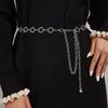 Rhinestone Waist Chain Metal Accessories Belt With Skirt Dress Waist Chain Decoration Thin Belt Tide