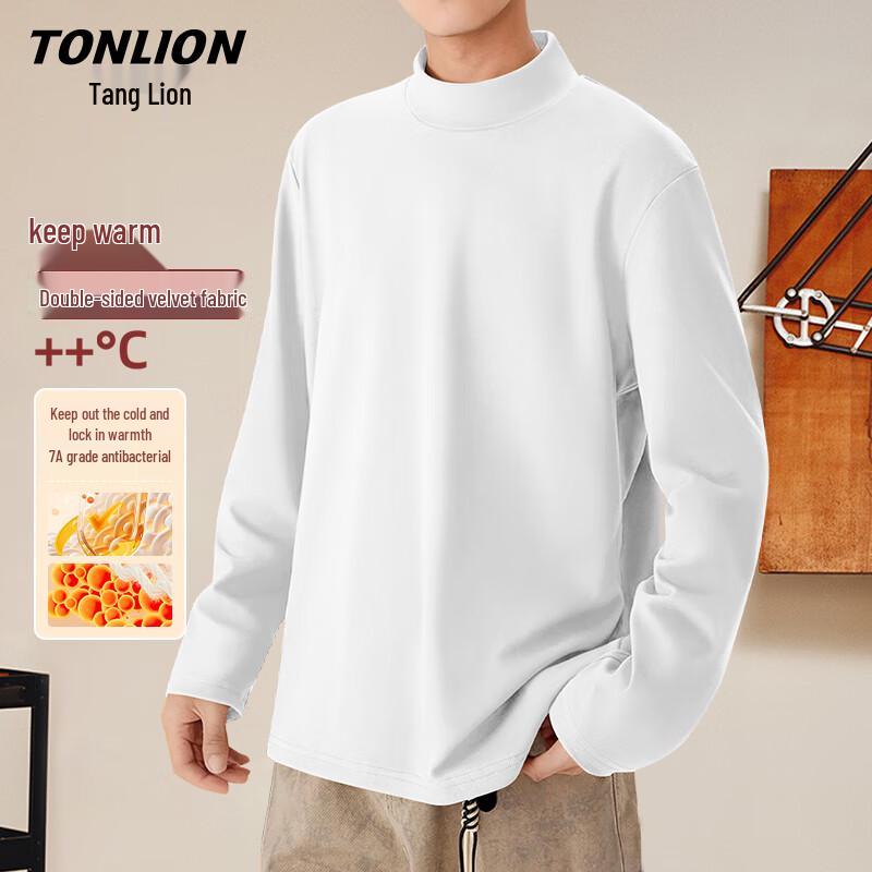 Мужская термофутболка TonLion с флисовой подкладкой и воротником-стойкой