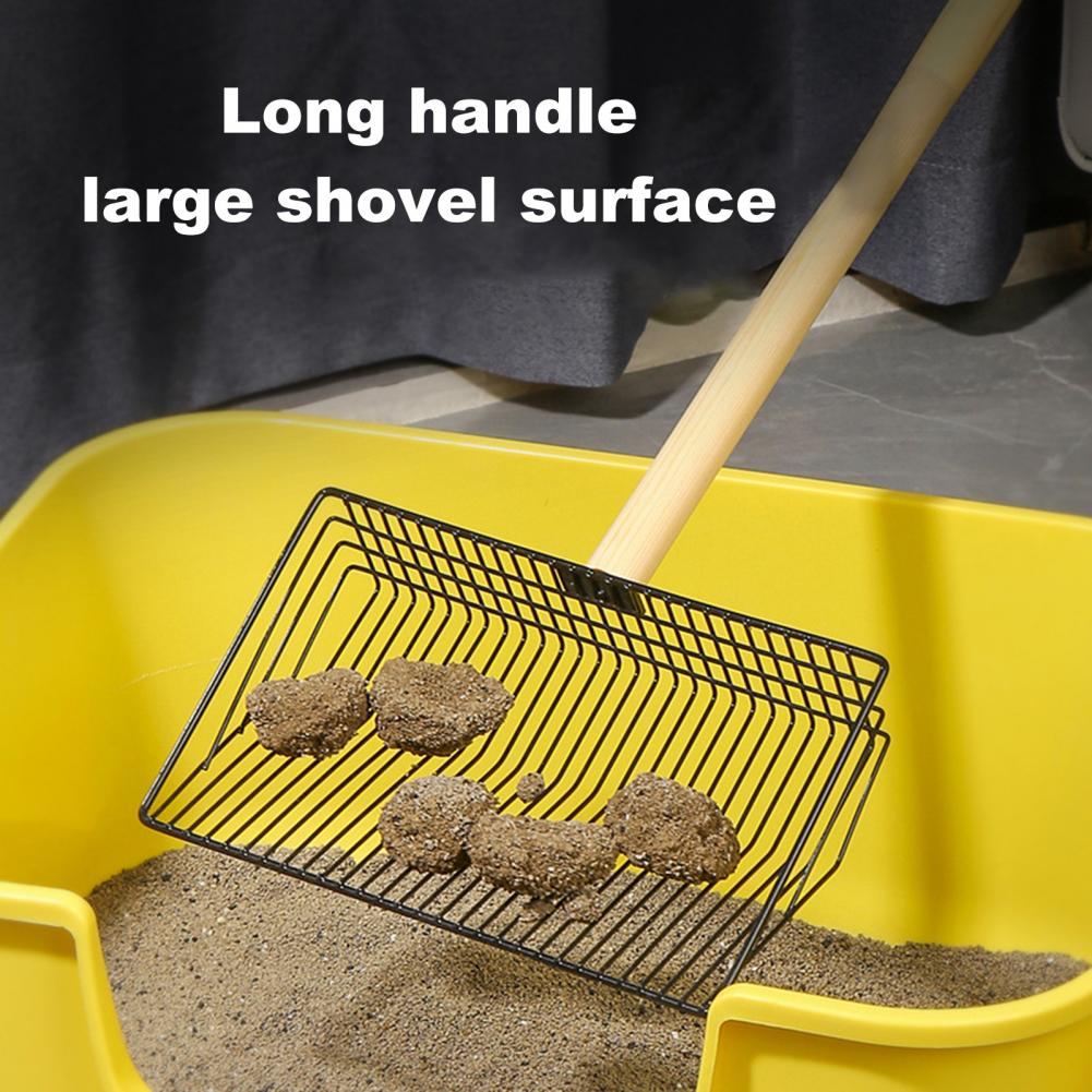 3-in-1 Large Chicken Poop Scooper Stainless Steel Chicken Cleaning Shovel with Wooden Handle Litter Scoop Poultry Waste Remover