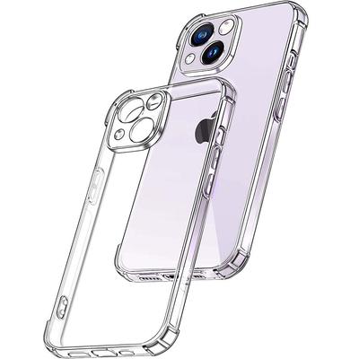 Прозрачный чехол для iPhone 14 Plus 13 Pro Max, толстый противоударный мягкий силиконовый чехол для iPhone 14 Pro Max 13 Mini 14 Pro 12 Pro