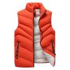 Men's Cotton Jacket Winter Solid Color Vest Pocket Sleeveless Parka Loose Simple Commuting