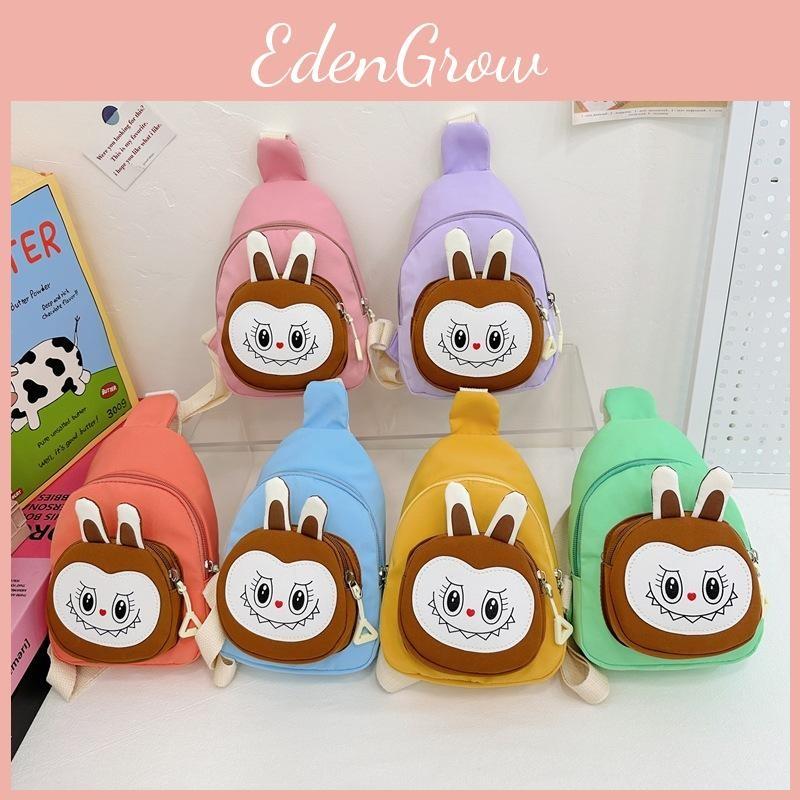 Color Solid Printed Shoulder Crossbody Chest Bag Children Gift Outdoor