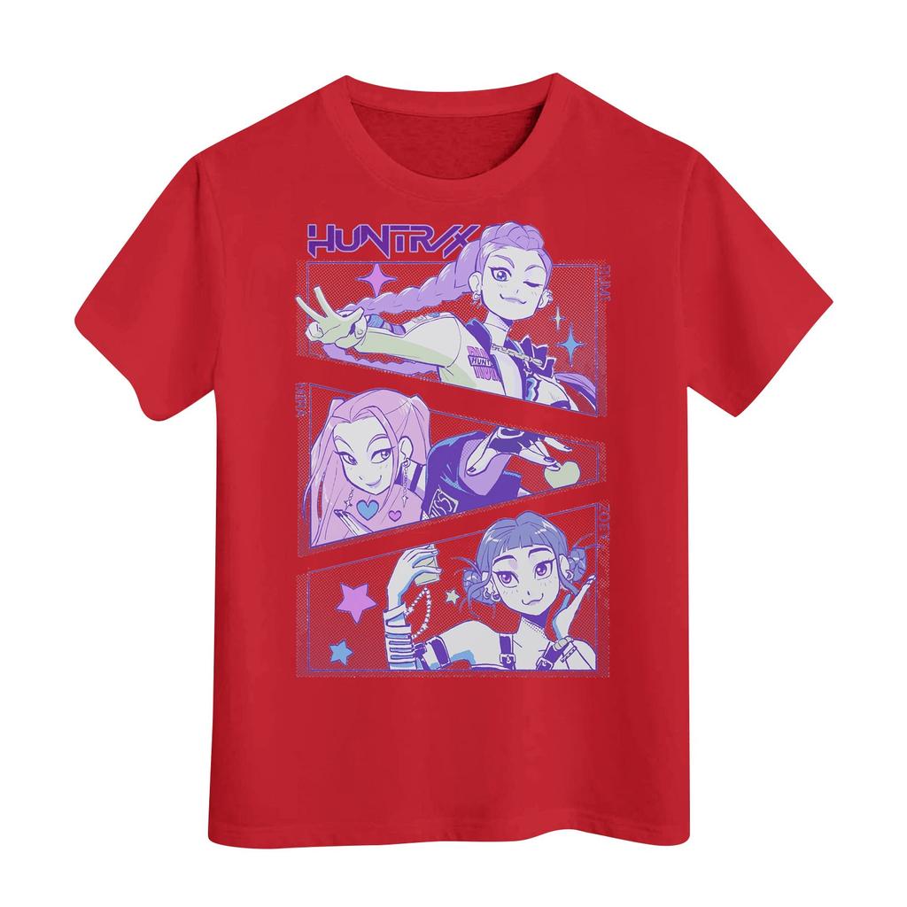 Футболка с короткими рукавами и круглым вырезом для мальчиков и девочек