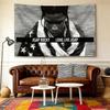 36x60 Премиум Флаг-гобелен A$Ap Rocky, Черный Однолинейное Искусство, Легко Повесить, Хип-Хоп Рэп Декор Для Музыкальной Комнаты и Витрины Альбомов